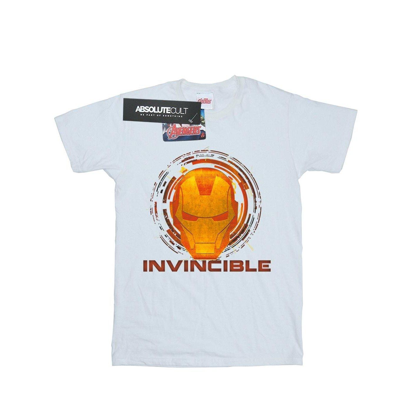 Image of Iron Man Invincible Tshirt Damen Weiss L