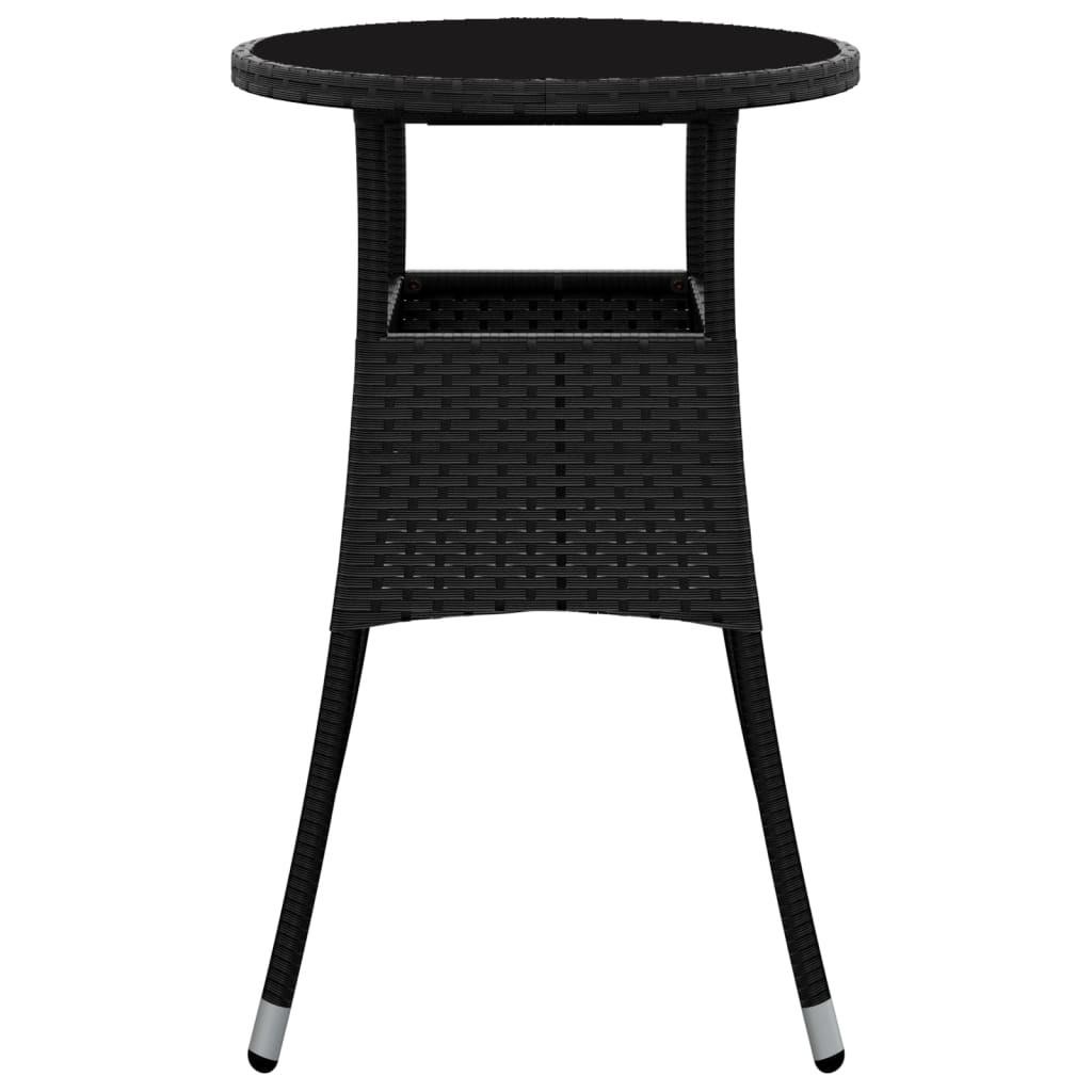 VidaXL Table de jardin rotin synthétique  