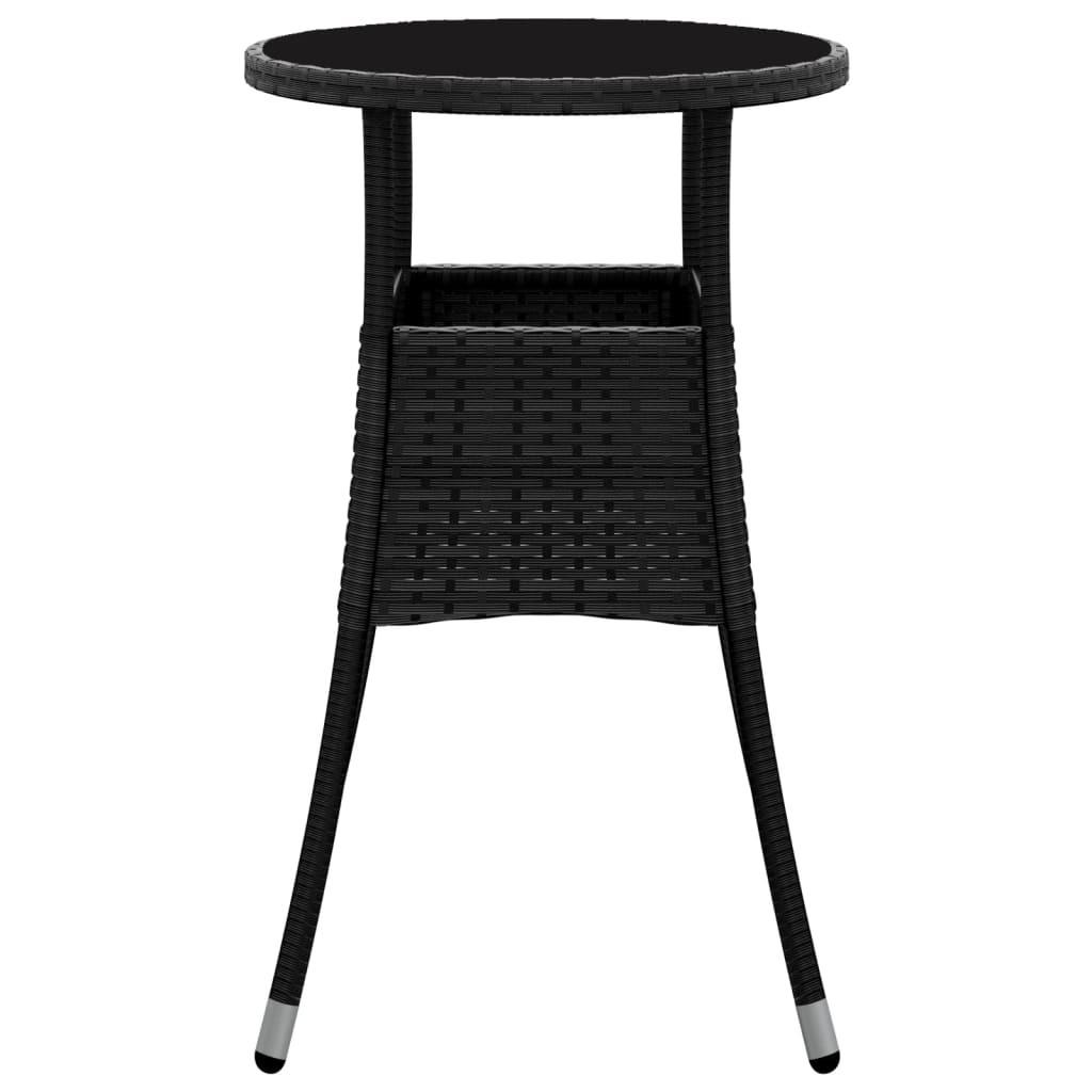 VidaXL Table de jardin rotin synthétique  