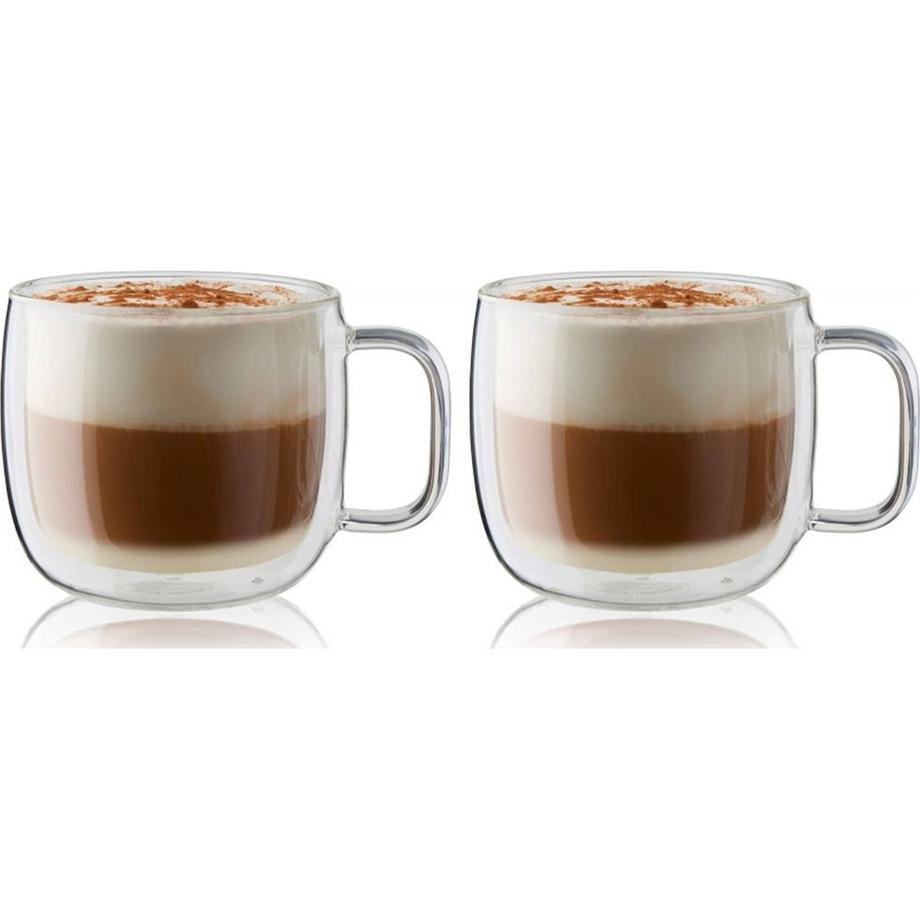 ZWILLING Sorrento Plus - Doppelwandiges Cappuccino-Glas, 450 ml (2-er Set)  