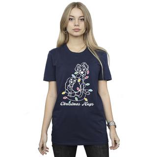 Disney Lady And The Tramp Christmas Hugs T-Shirt  
