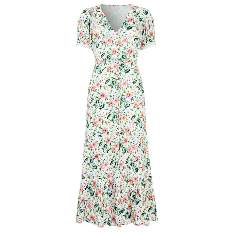 Joe Browns Crinkle Maxikleid mit Spitzenärmeln  