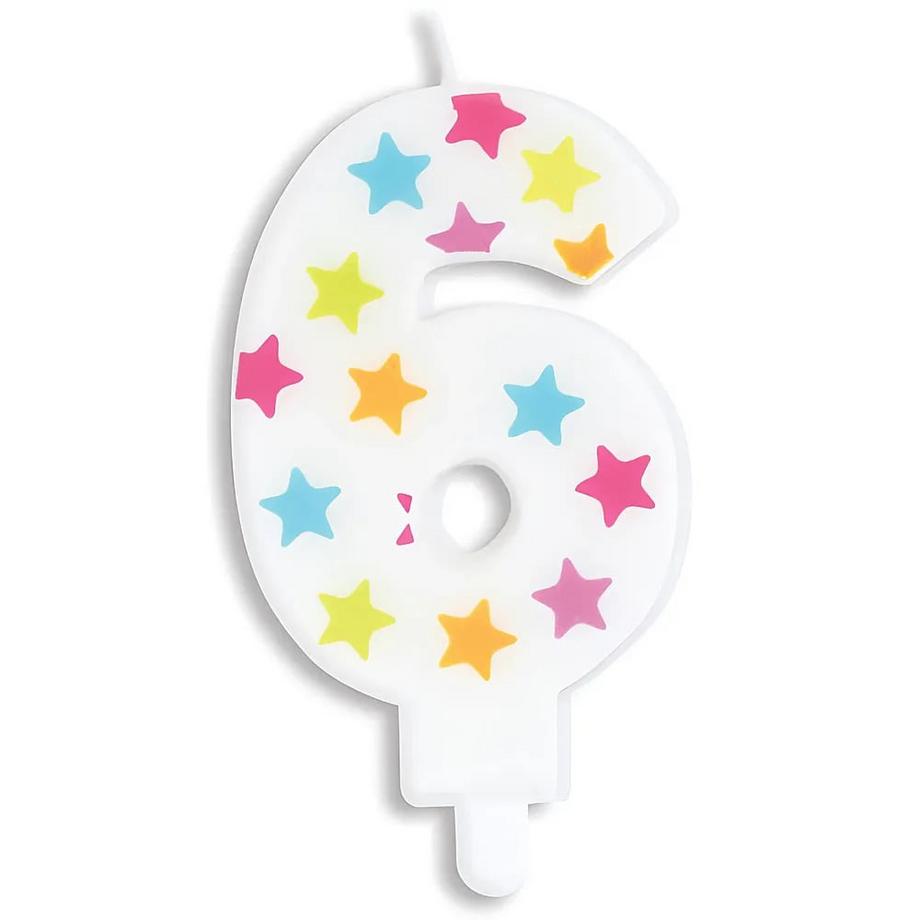 ScrapCooking Kerze Zahl 6  