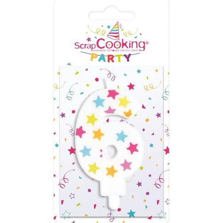 ScrapCooking Kerze Zahl 6  