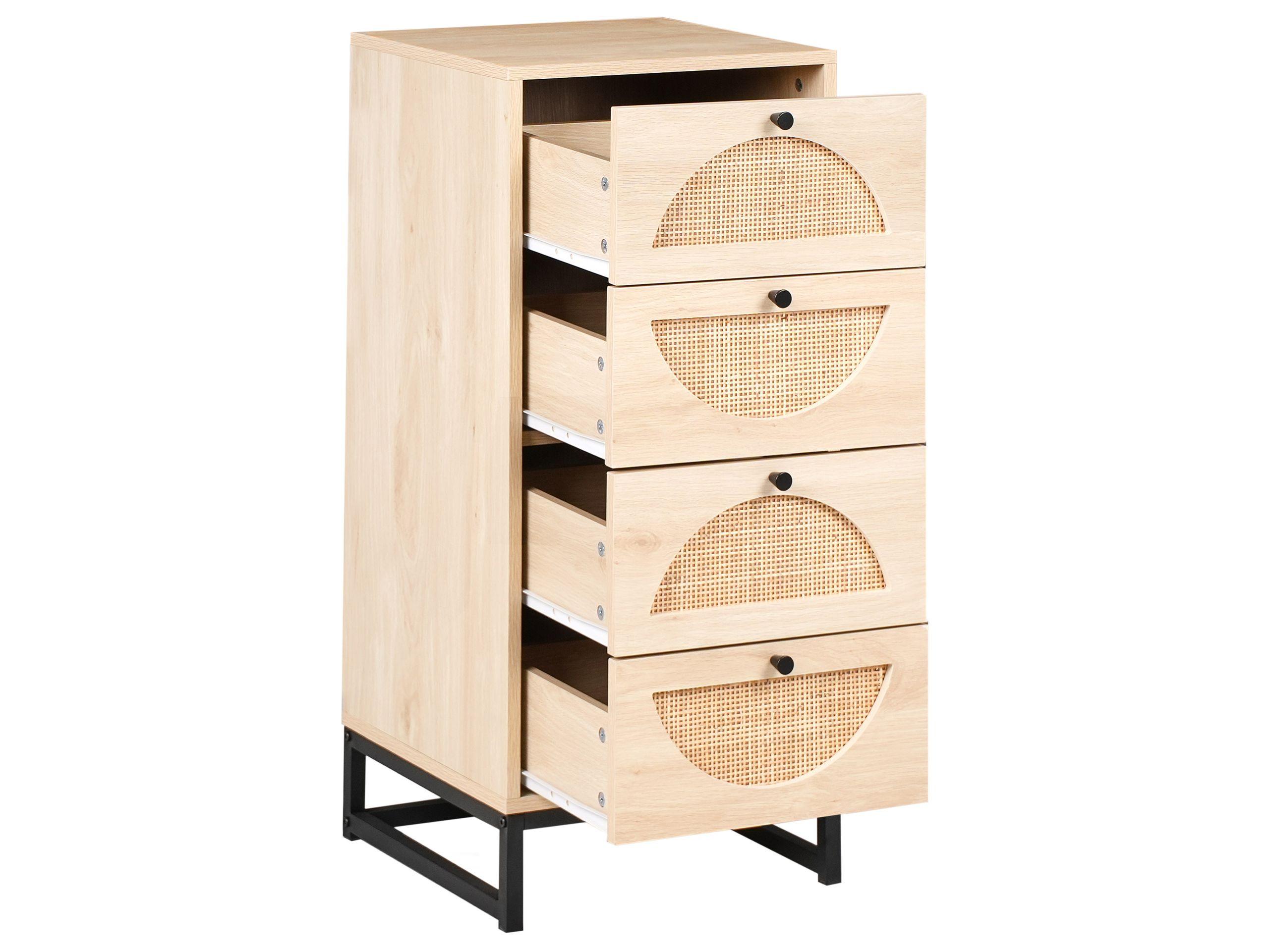 Beliani Cassettiera 4 cassetti en Pannello di fibre (LDF) Moderno BOTWOOD  