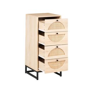 Beliani Cassettiera 4 cassetti en Pannello di fibre (LDF) Moderno BOTWOOD  