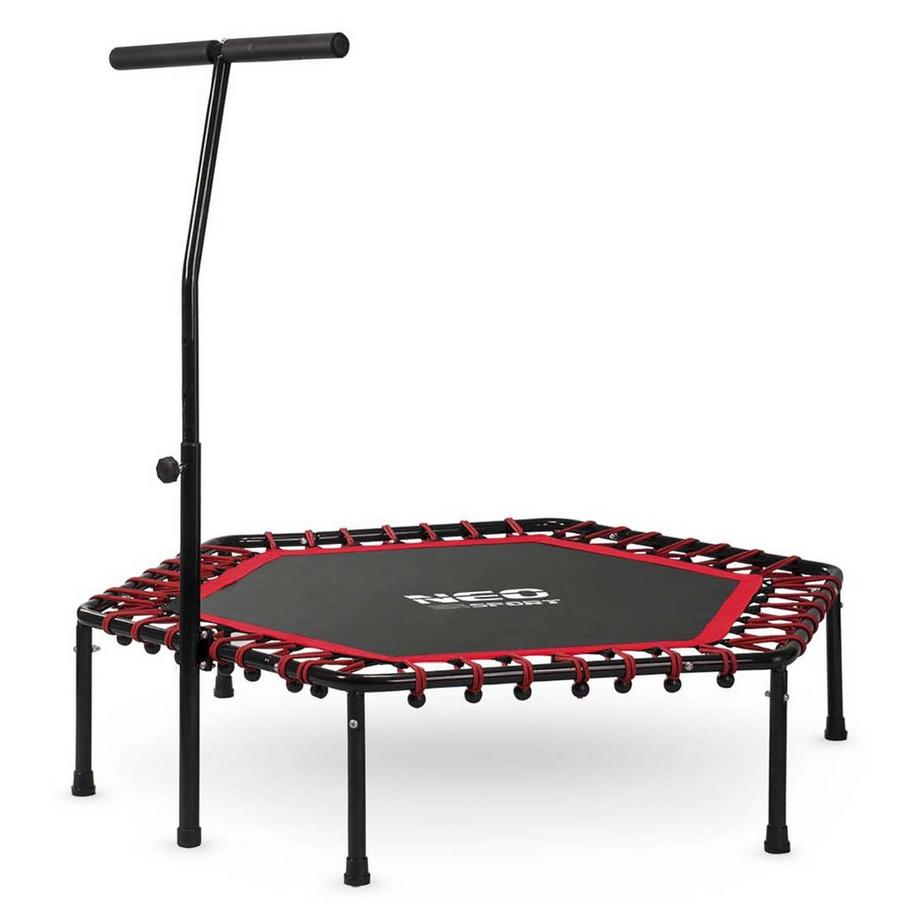 B2X Trampoline de fitness avec poignée 127 cm Neo-Sport - hexagonal rouge  