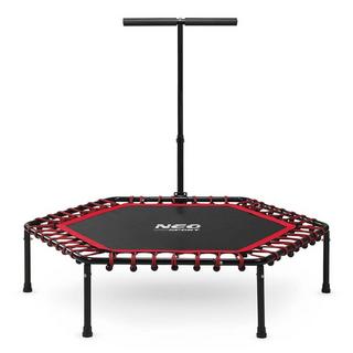 B2X Fitness-Trampolin mit Griff 127 cm Neo-Sport – sechseckig  