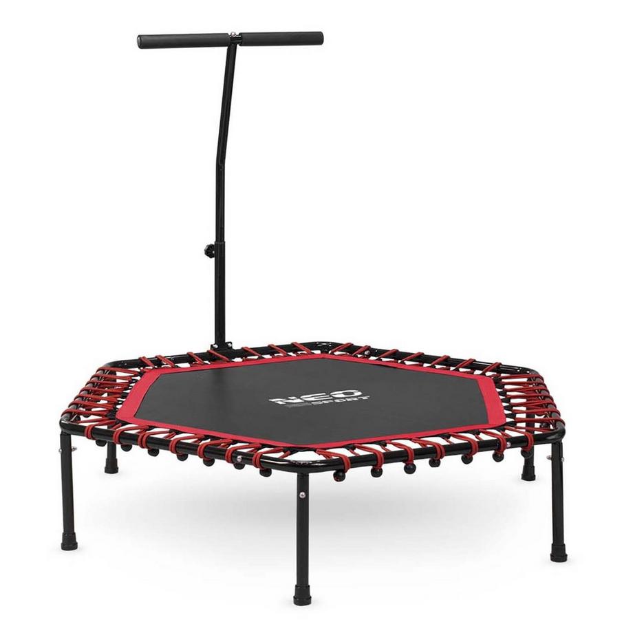 B2X Trampoline de fitness avec poignée 127 cm Neo-Sport - hexagonal rouge  