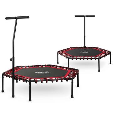 Fitness-Trampolin mit Griff 127 cm Neo-Sport – sechseckig