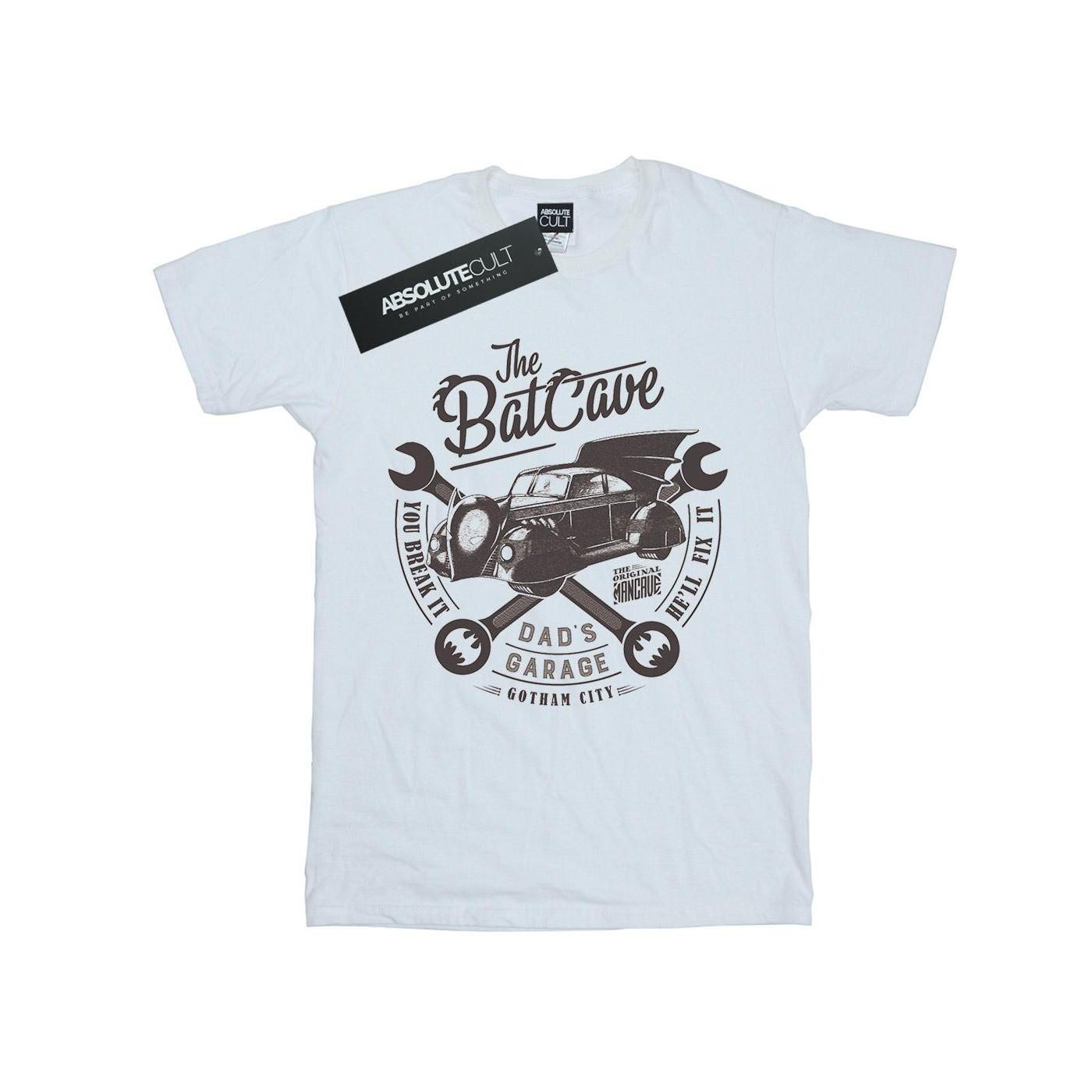 Image of Batman Dad's Garage Tshirt Mädchen Weiss 116