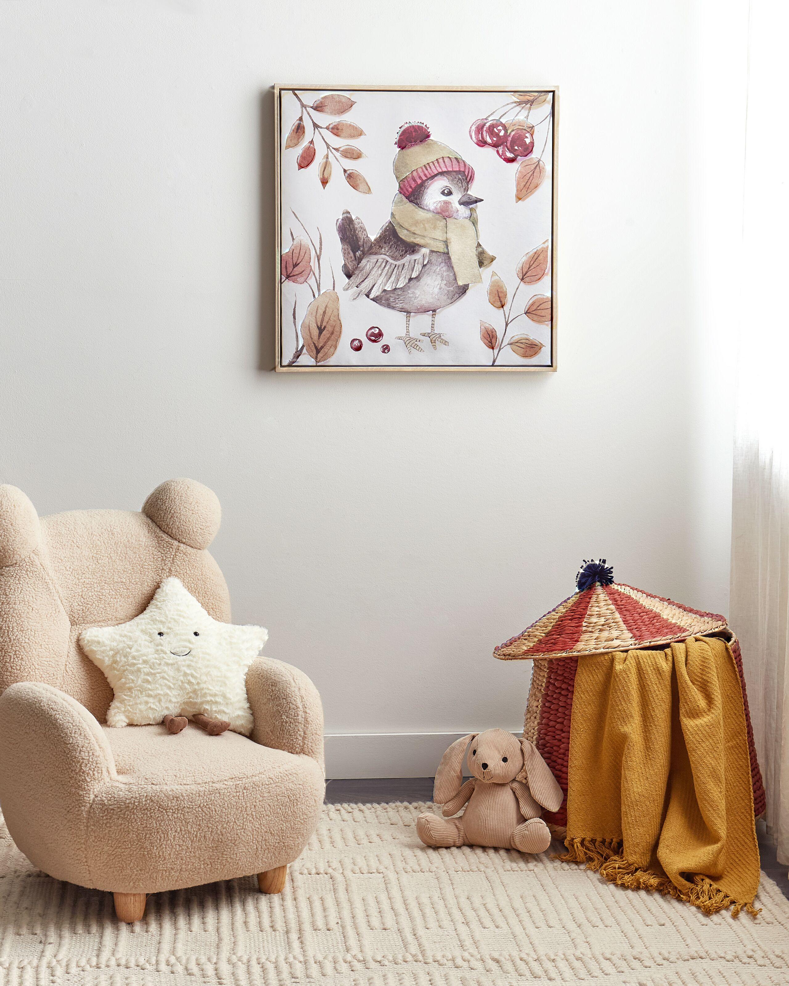 Beliani Imprimé sur toile en Tissu Moderne CASTRO  