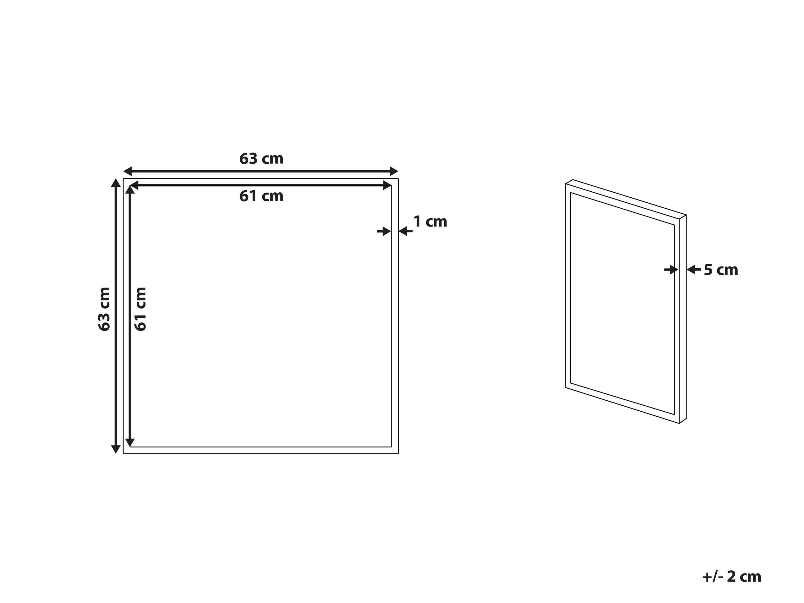 Beliani Imprimé sur toile en Tissu Moderne CASTRO  