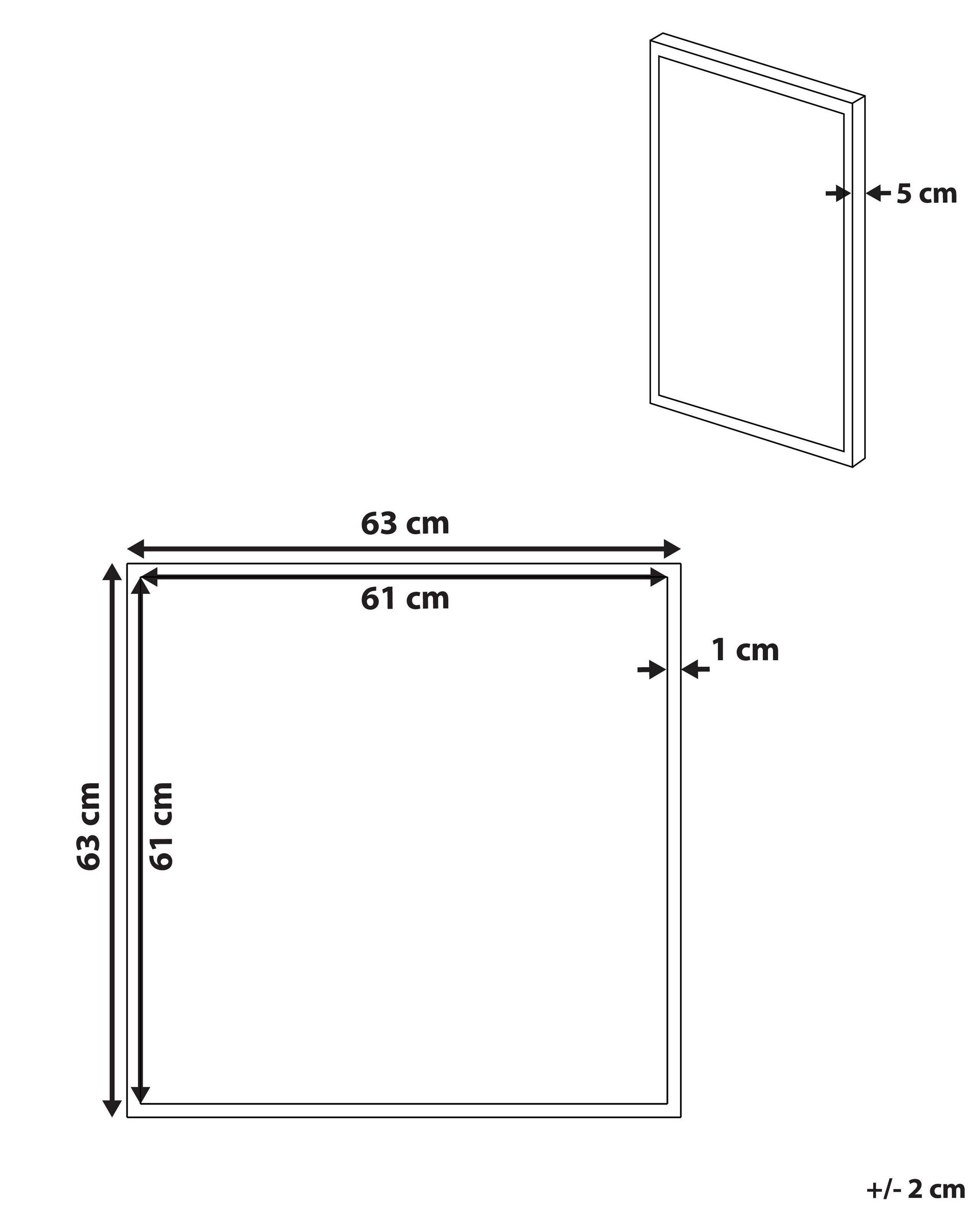 Beliani Imprimé sur toile en Tissu Moderne CASTRO  