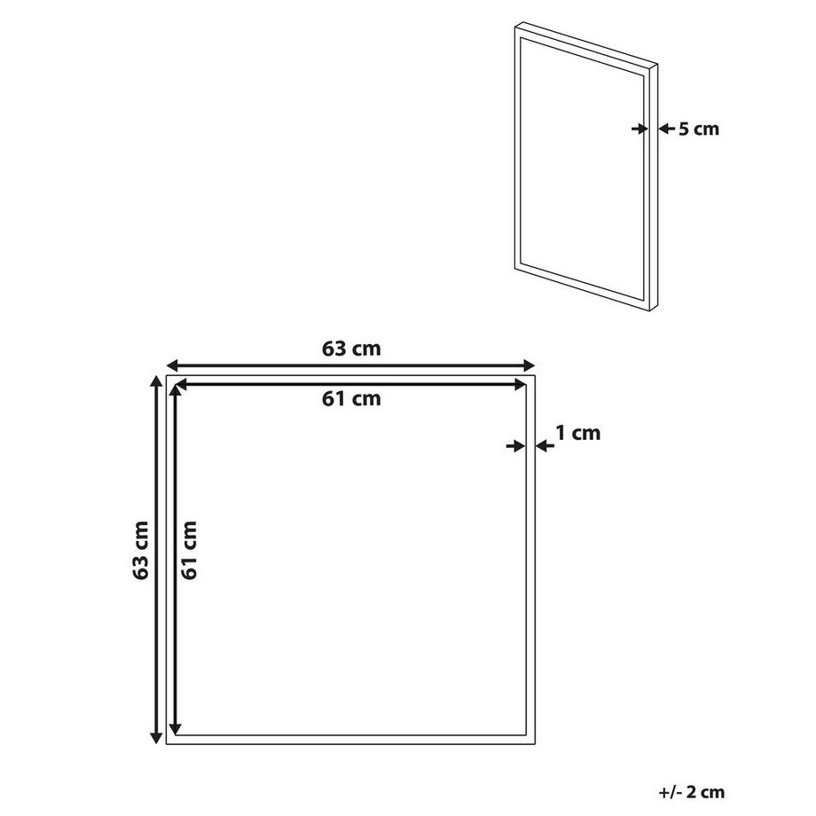 Beliani Imprimé sur toile en Tissu Moderne CASTRO  