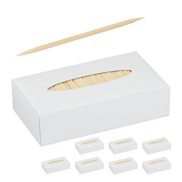 Cure-dents en bois, lot de 8000