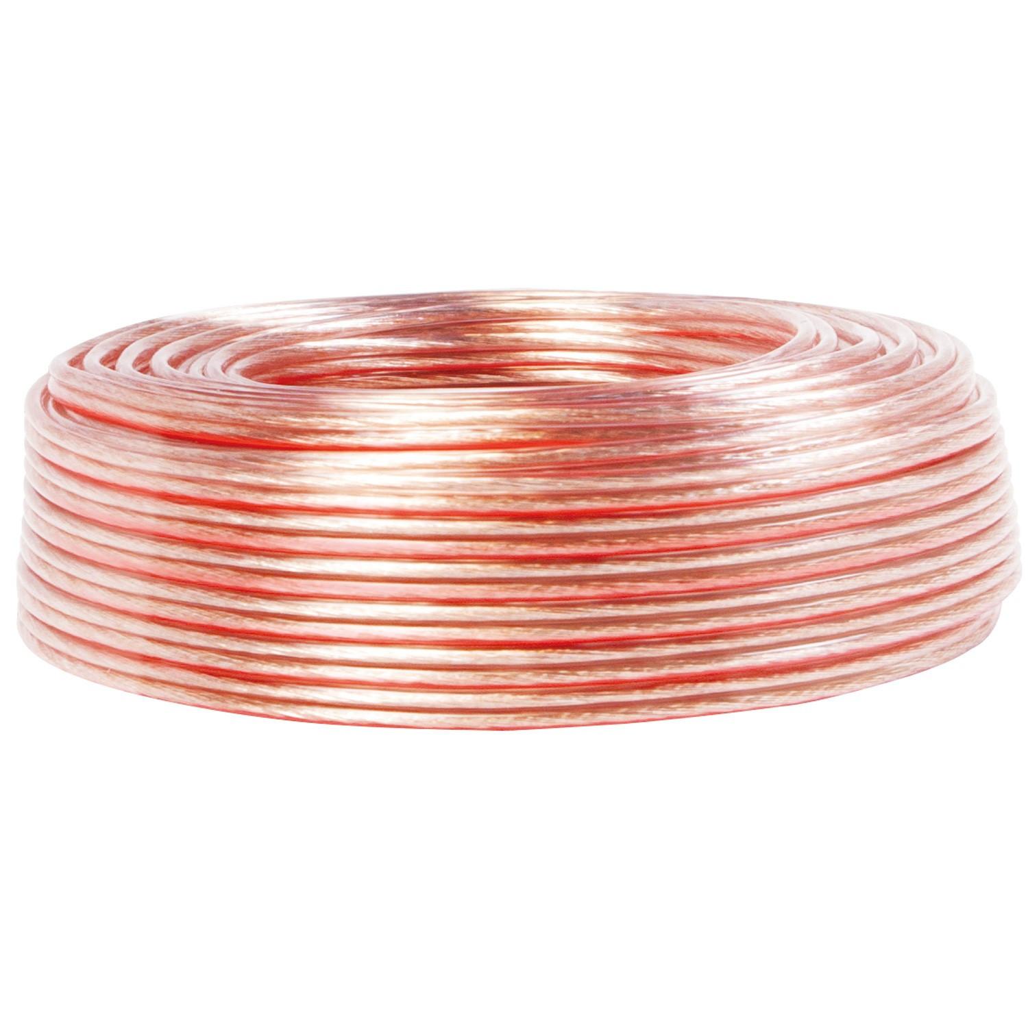 LogiLink  Lautsprecherkabel 2x0,75 100m Transparent 