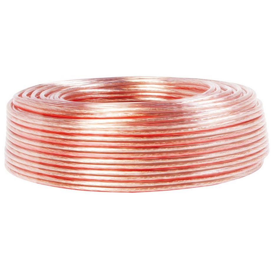 LogiLink  Câble haut-parleur 2x0,75 100m Transparent 