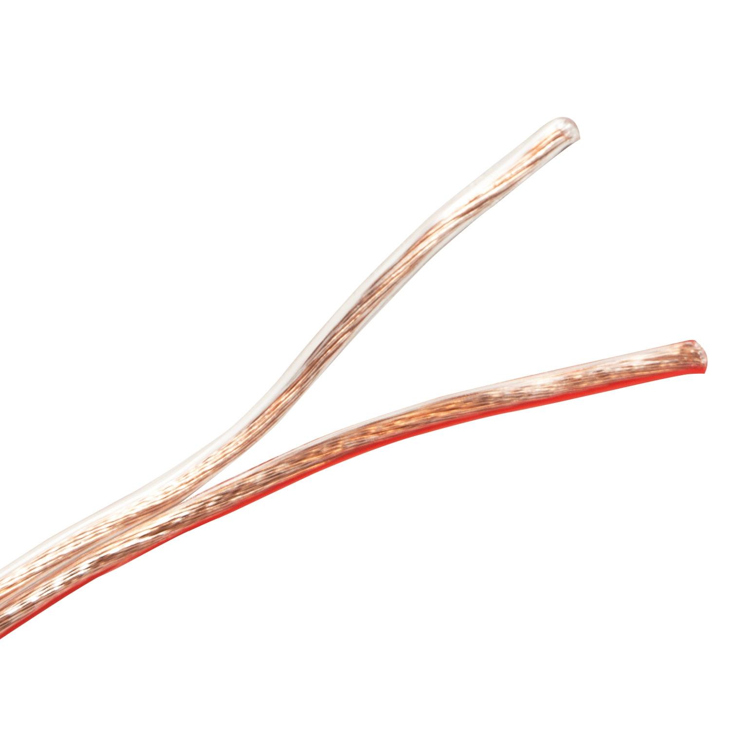 LogiLink  Lautsprecherkabel 2x0,75 100m Transparent 