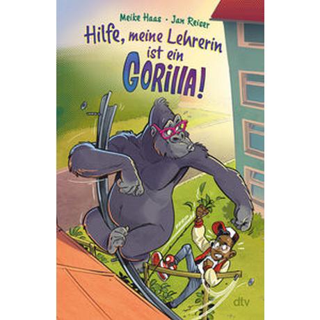 Hilfe, meine Lehrerin ist ein Gorilla Haas, Meike; Reiser, Jan (Illustrationen) Gebundene Ausgabe 