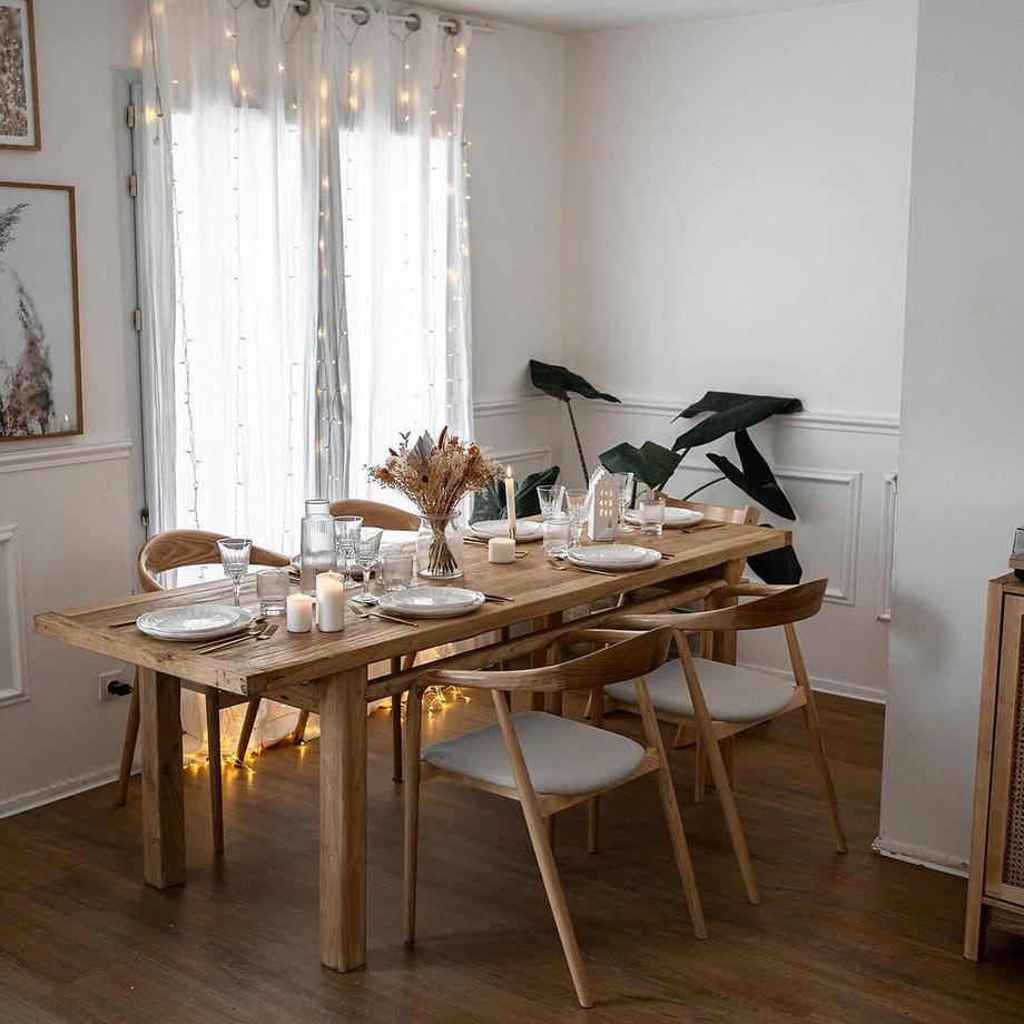 AM.PM Table en orme massif recyclé Sumiko  