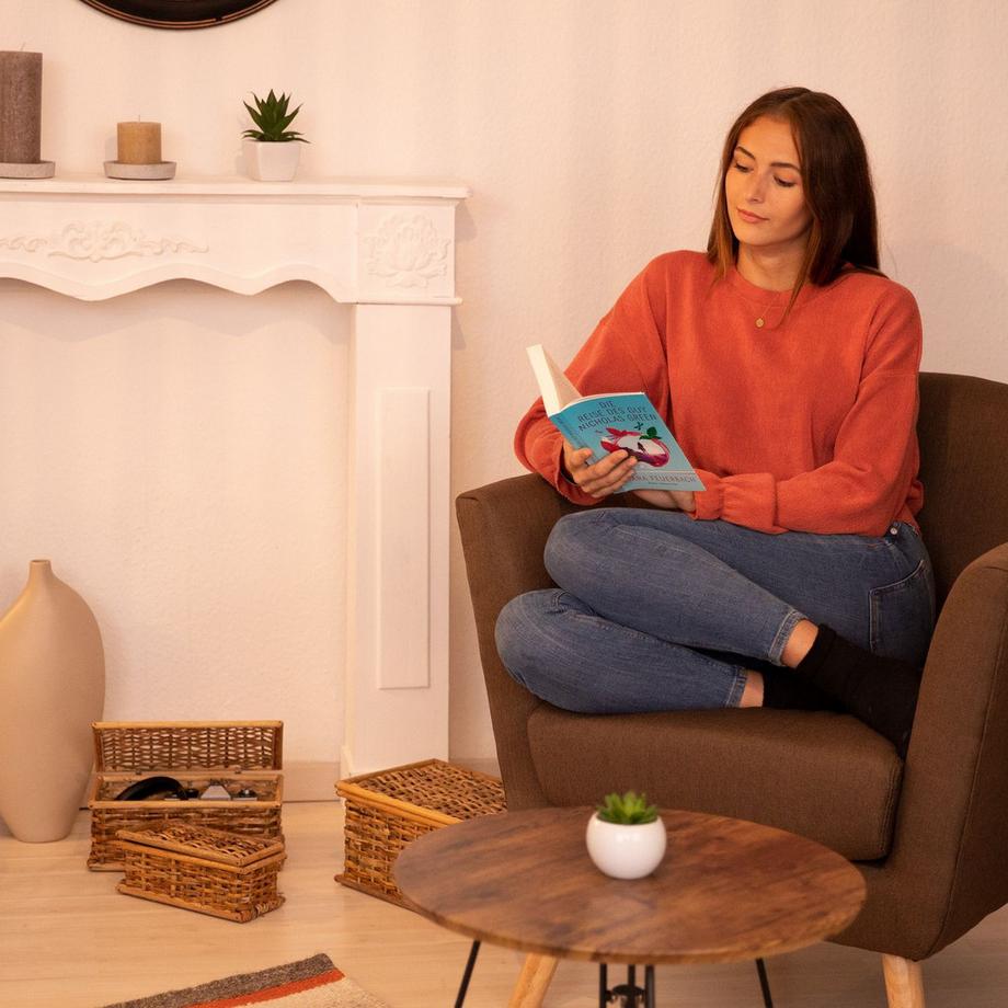 B2X Ensemble de 3 paniers en rotin  