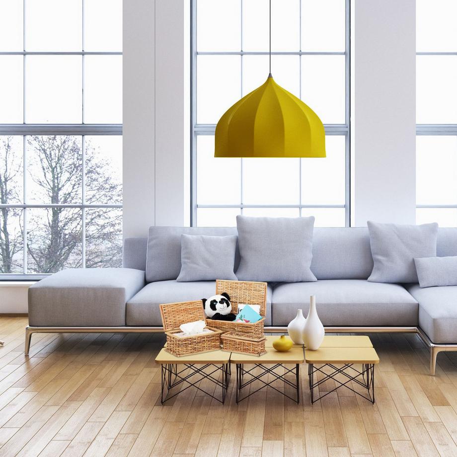 B2X Ensemble de 3 paniers en rotin  