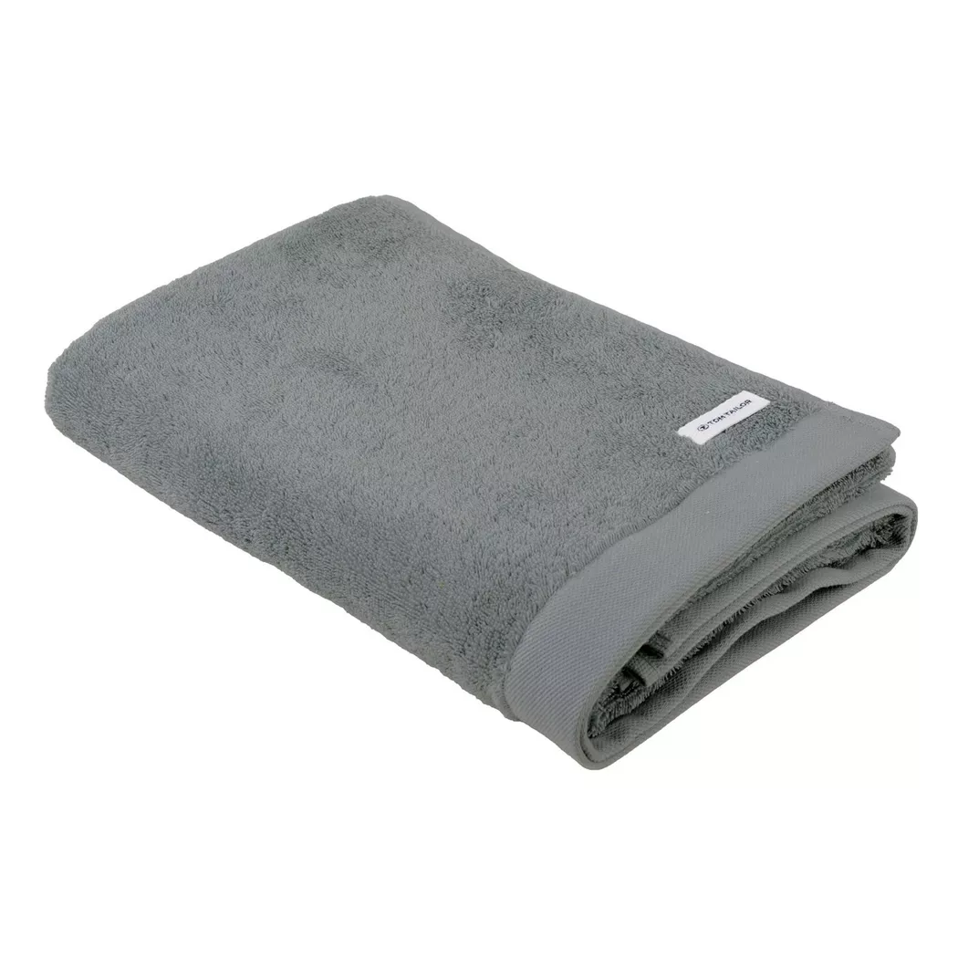 Tom Tailor - Duschtuch  1er Pack-Color Bath Shower Towel, 70x140 cm, Grau