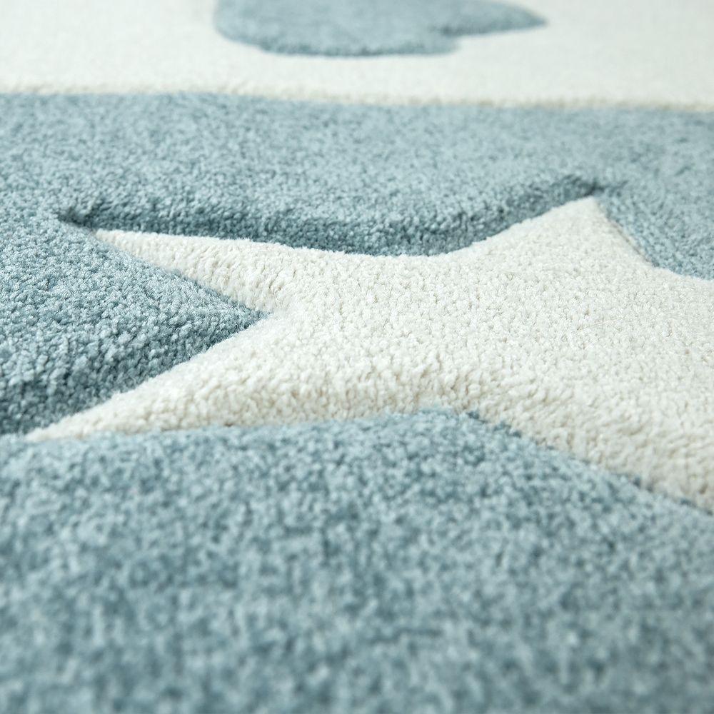 Paco Home Étoiles de nuages ​​à carpet pour enfants  