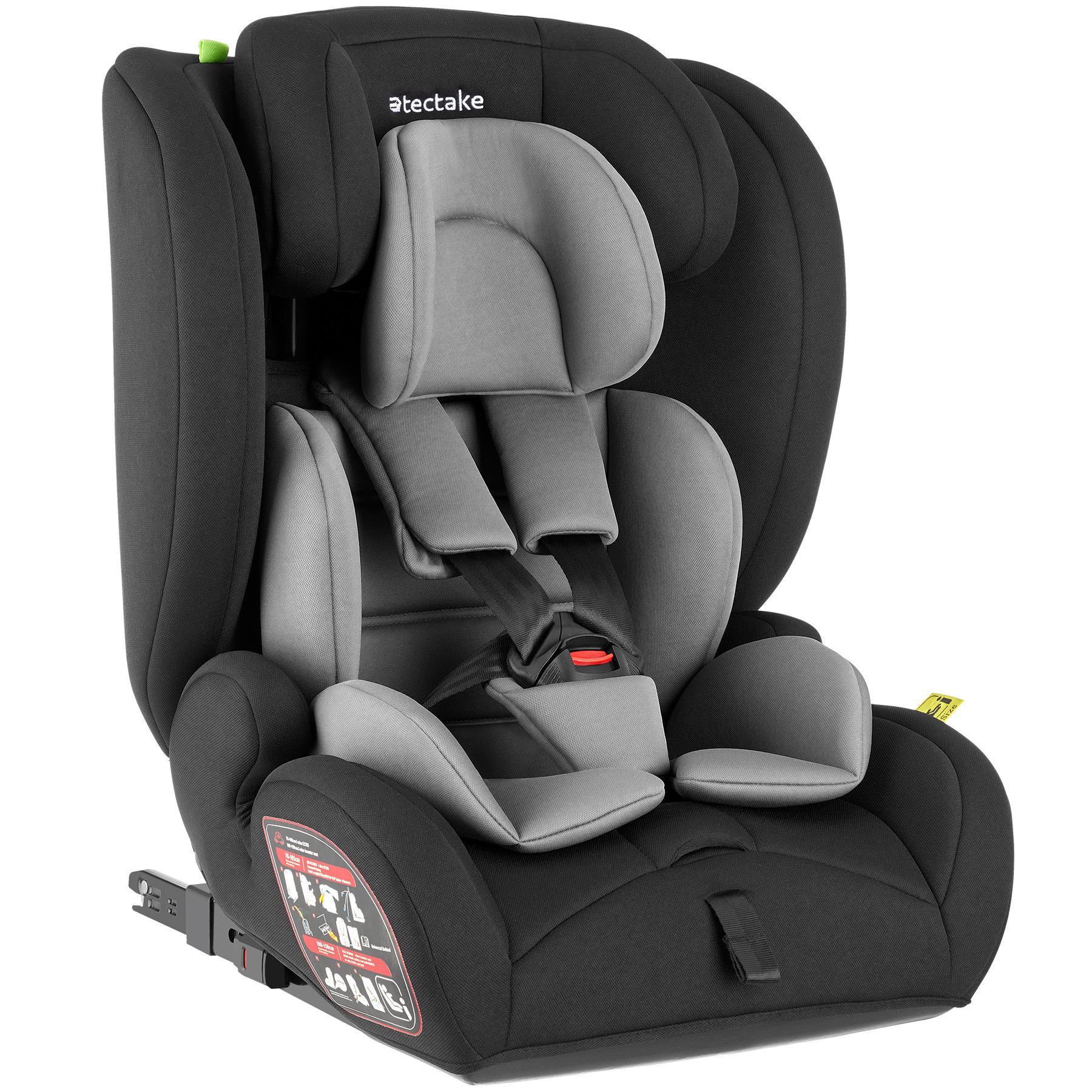 Tectake  Siège auto EMELY, harnais à 5 points, homologation i-Size, avec ISOFIX 