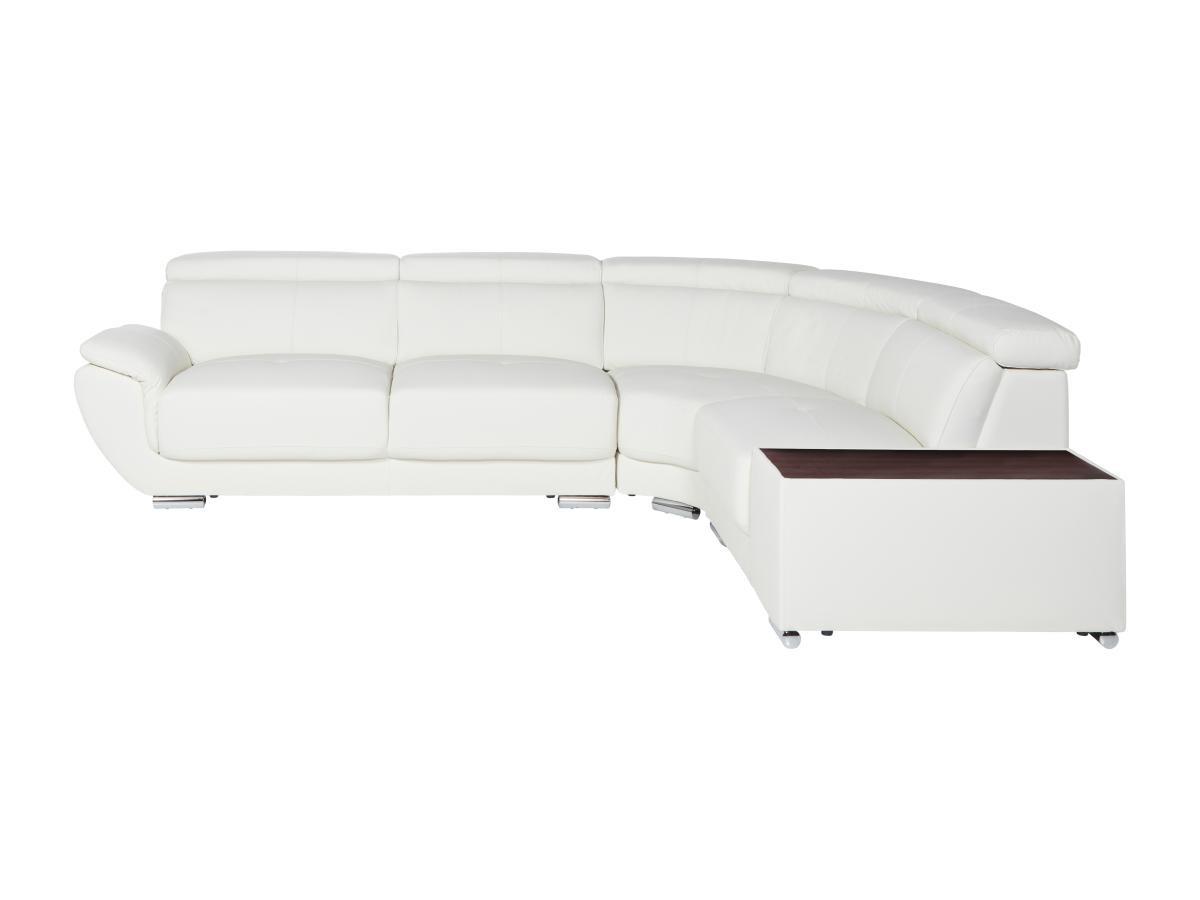 Vente-unique Ecksofa Leder NAHIA Ecke Rechts  