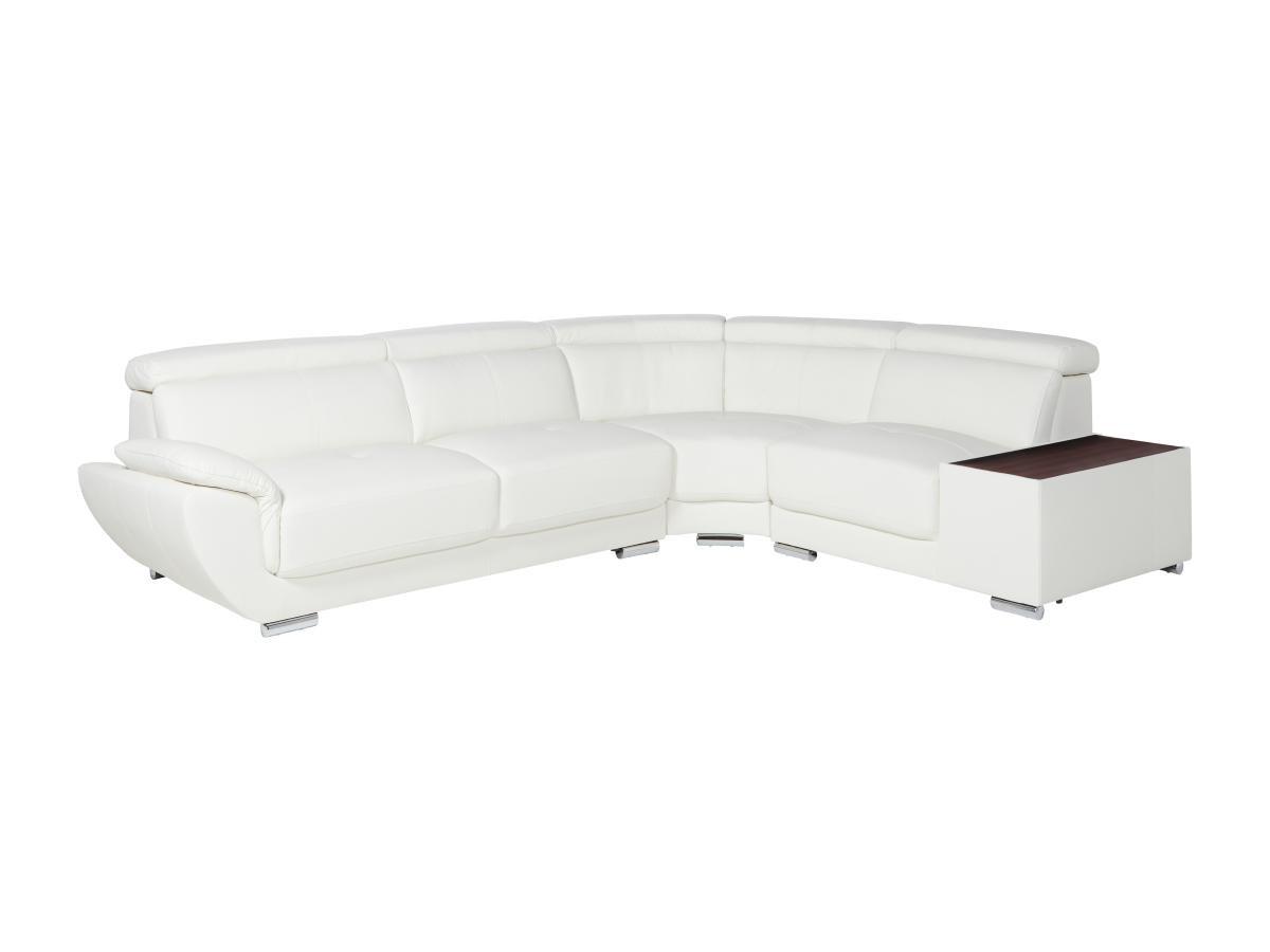 Vente-unique Ecksofa Leder NAHIA Ecke Rechts  