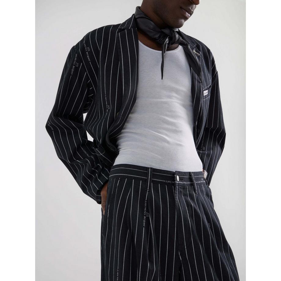 Lee x Basquiat Striped Relaxed Straight Chinos  