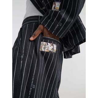 Lee x Basquiat Striped Relaxed Straight Chinos  