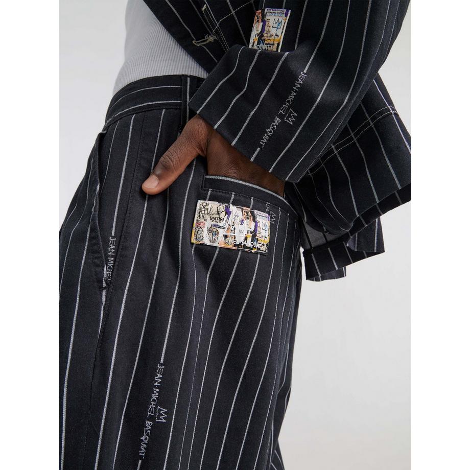 Lee x Basquiat Striped Relaxed Straight Chinos  