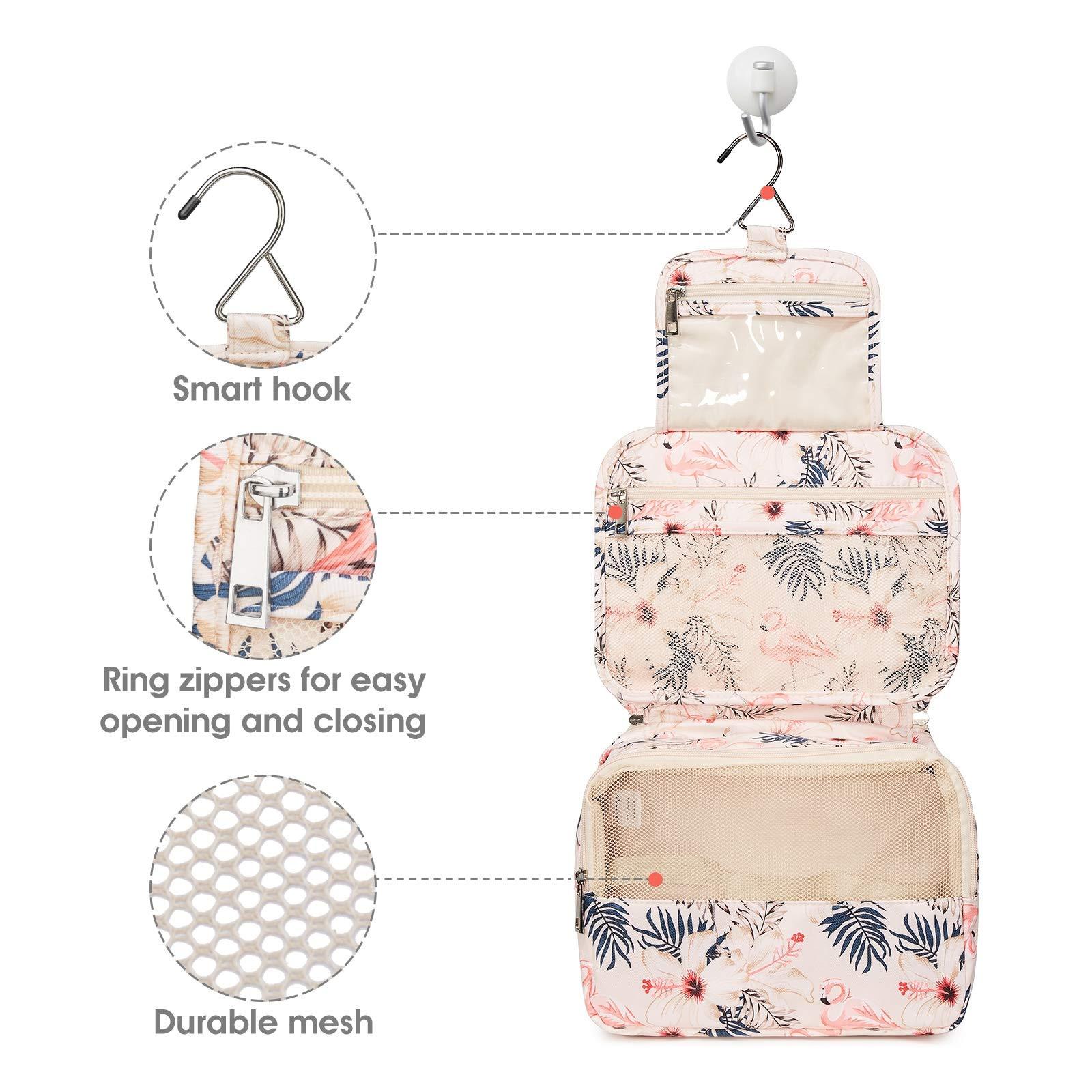 Only-bags.store Kulturtasche zum Aufhängen Grosser Waschbeutel mit Haken  