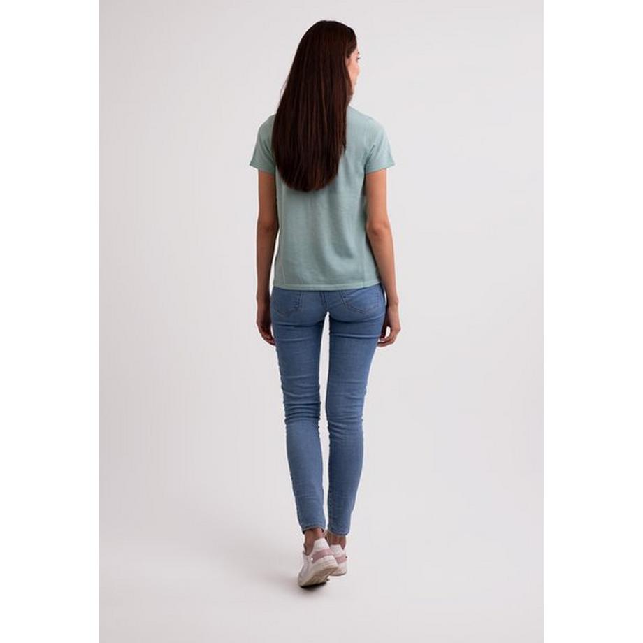 CASH-MERE.CH T-Shirt Manches Courtes Col Rond  