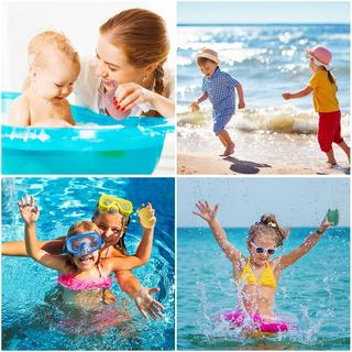 Activity-board  Badespielzeug, 4 Stück Silikon-Badespielzeug, BPA-freies Baby-Wasserspielzeug 