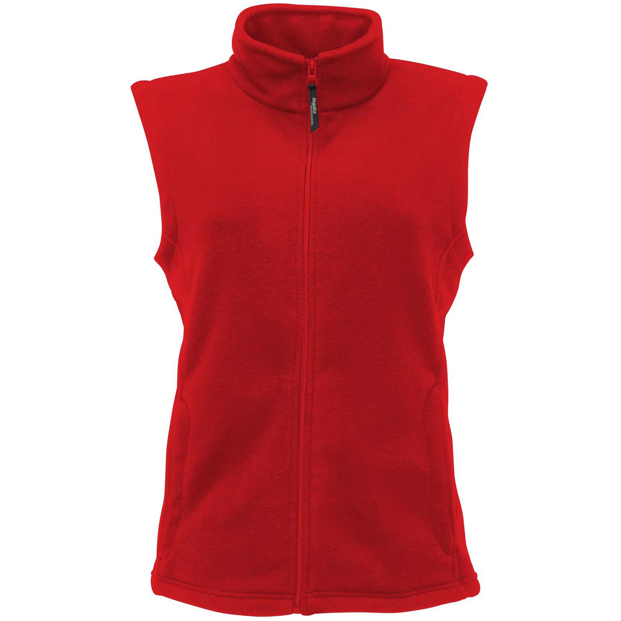 Image of Microfleecebodywarmer Fleeceweste Damen Rot Bunt 38