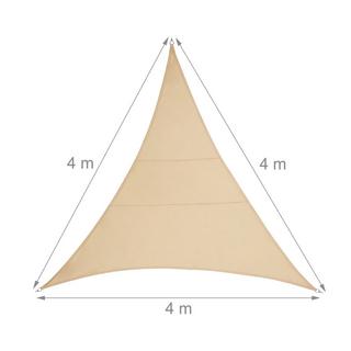 B2X Voile d'ombrage polyester triangulaire sable  