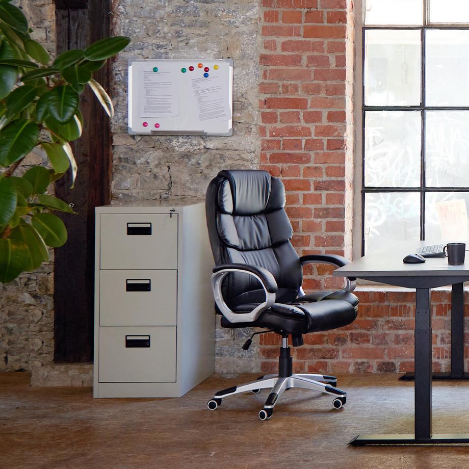 Tectake  Tableau blanc avec 12 aimants 