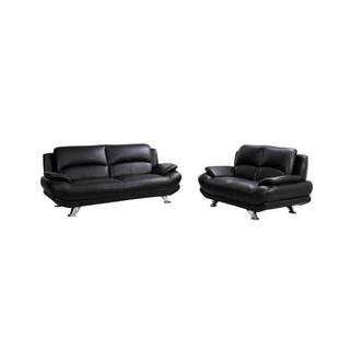 Vente-unique Sofa 2Sitzer MUSKO Elfenbeinfarben  