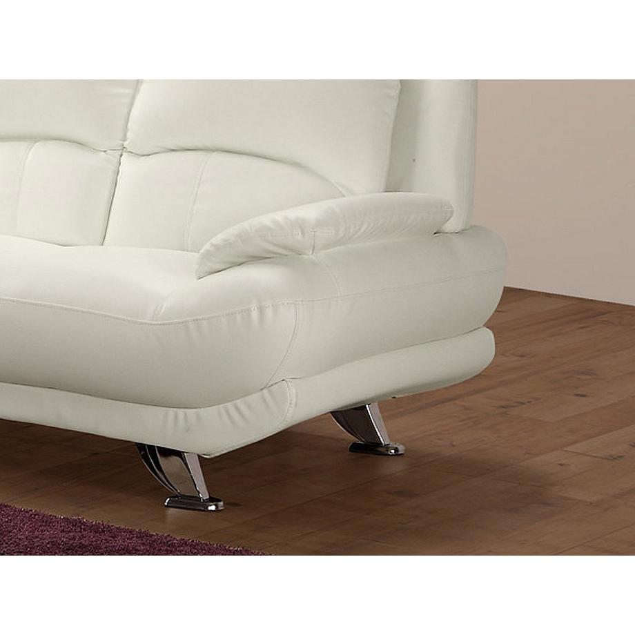 Vente-unique Sofa 2Sitzer MUSKO Elfenbeinfarben  