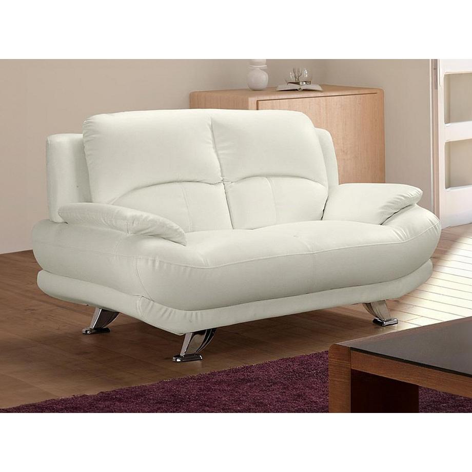 Vente-unique Sofa 2Sitzer MUSKO Elfenbeinfarben  