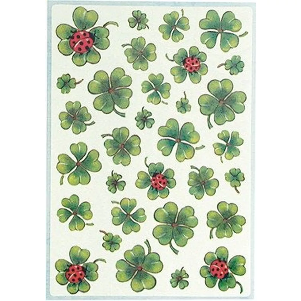 HERMA – Etiketten Decor 84x120mm 5438 Kleeblätter 3 Stück, One Size