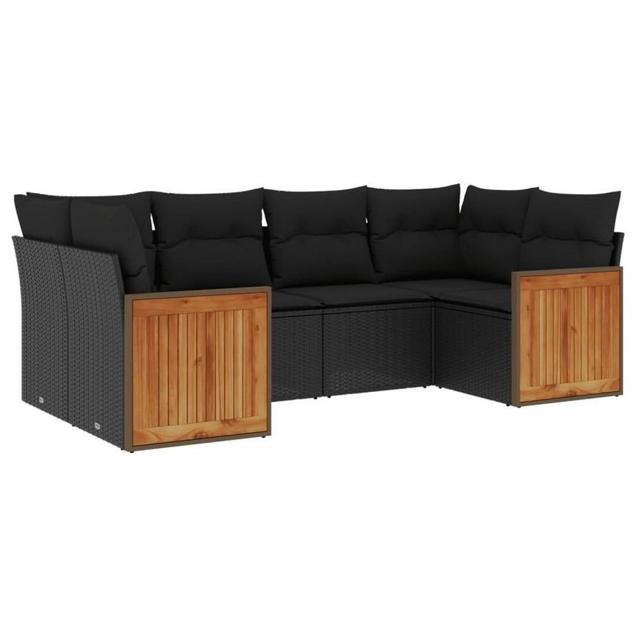 set divano da giardino Polirattan