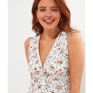 Joe Browns  Blouse Floral Dentelle Glissière Devant 