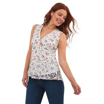 Blouse Floral Dentelle Glissière Devant