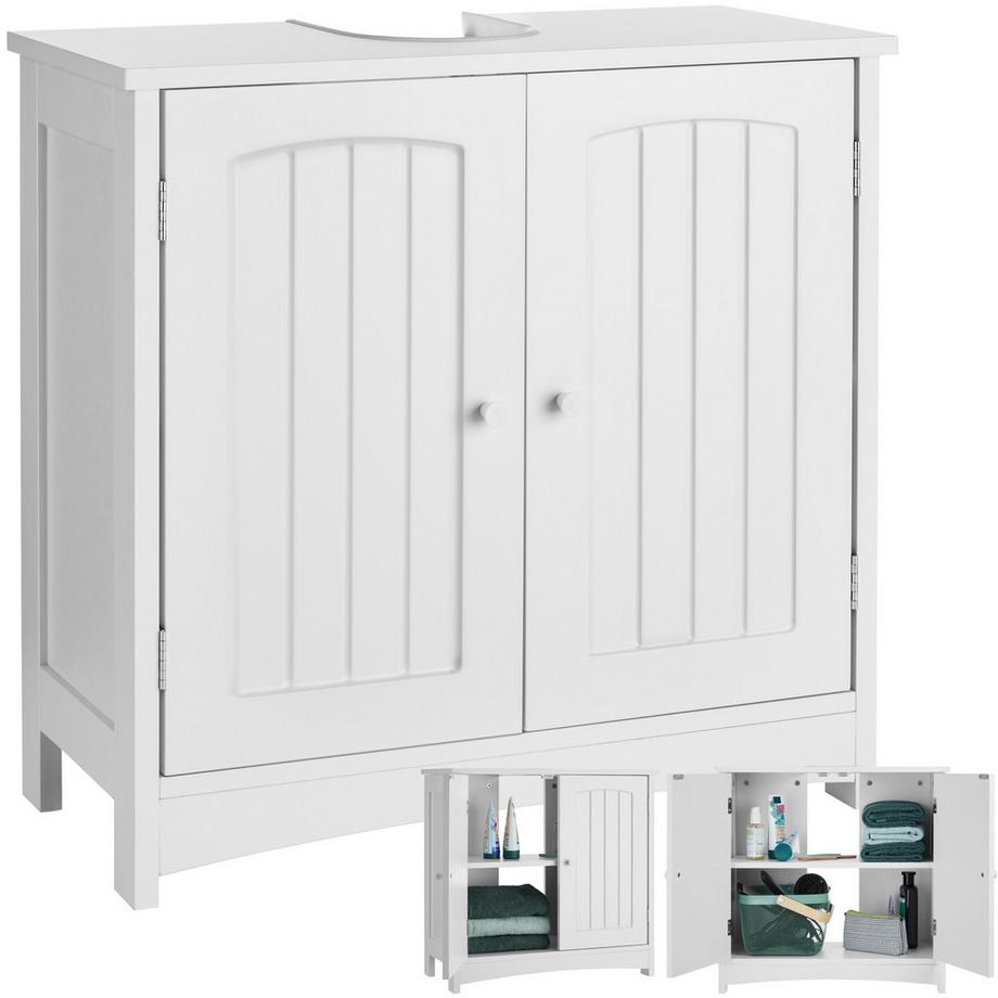 Tectake Mobiletto sotto lavabo Jasper 2 scomparti spaziosi  