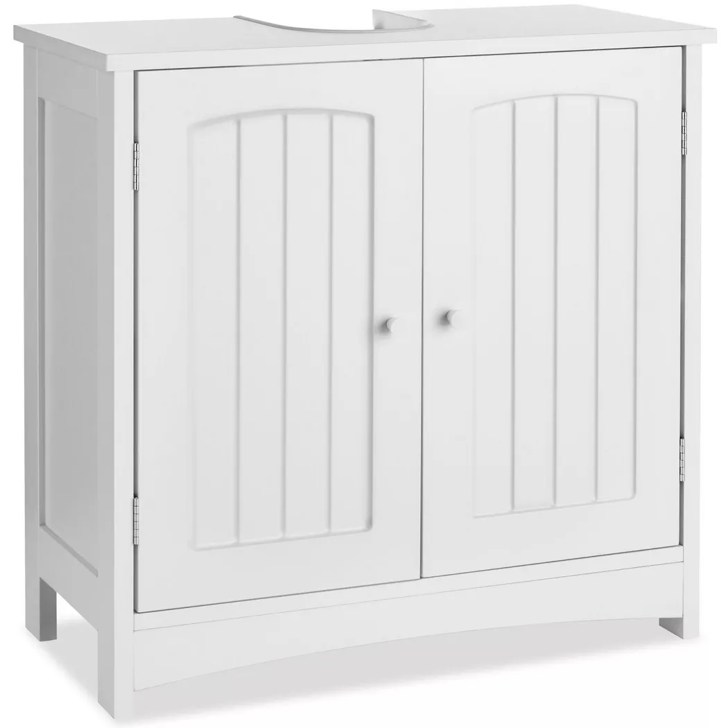 Tectake - Mueble bajo lavabo JASPER 62 x 30 x 60 cm, 2 amplios compartimentos, Mueble de baño con 2 puertas batientes, Baño organizado, Ideal para baños grandes y baños pequeños, Tablero aglomerado y